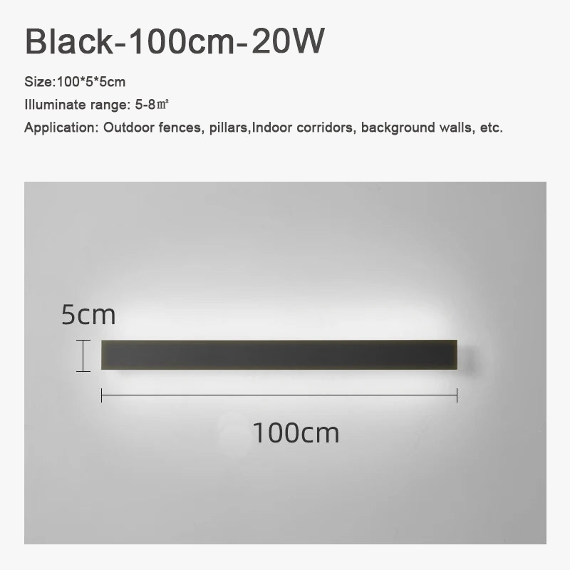 Applique murale — Extérieure LED étanche en aluminium pour jardin et terrasse
