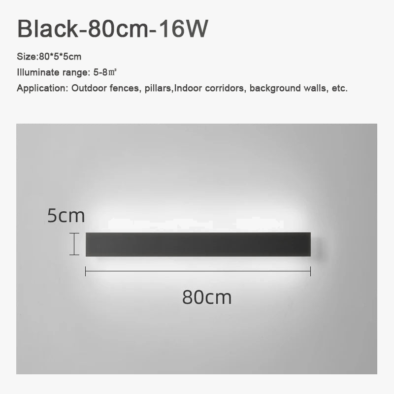 Applique murale — Extérieure LED étanche en aluminium pour jardin et terrasse