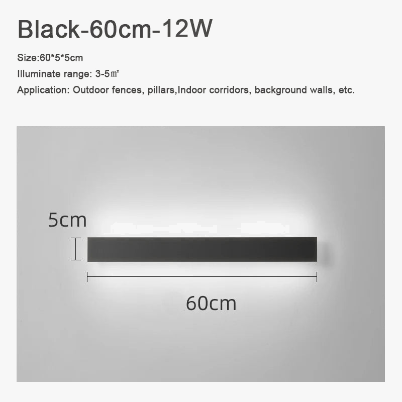 Applique murale — Extérieure LED étanche en aluminium pour jardin et terrasse
