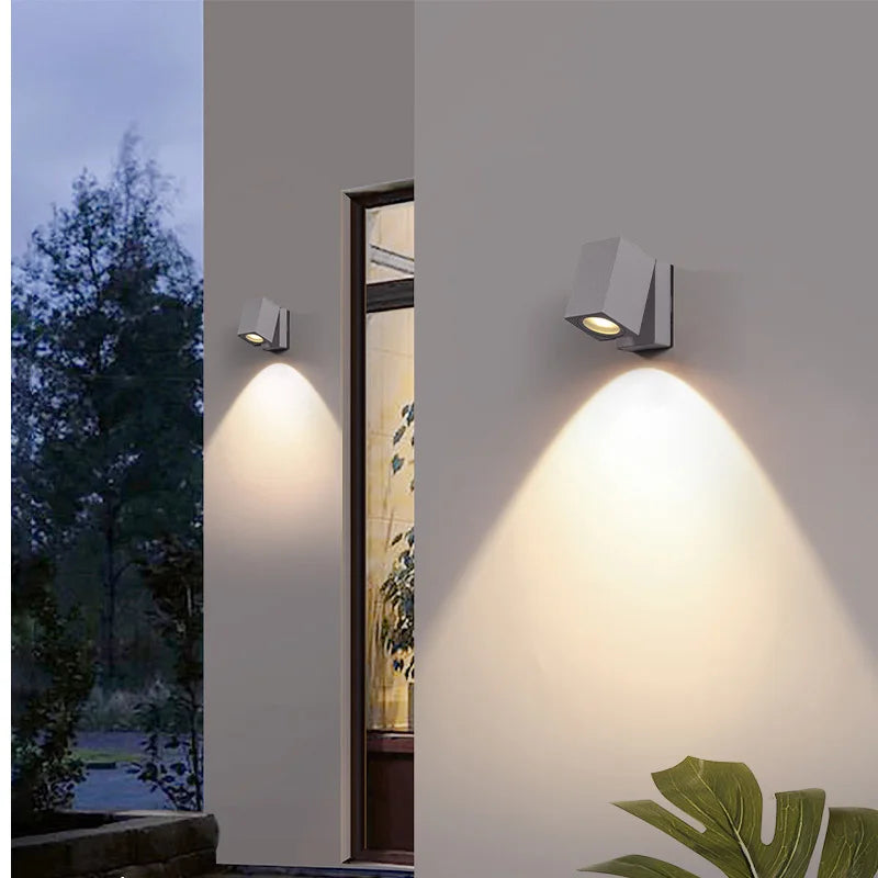 Applique murale — Extérieure LED étanche et lumineuse pour balcons et allées