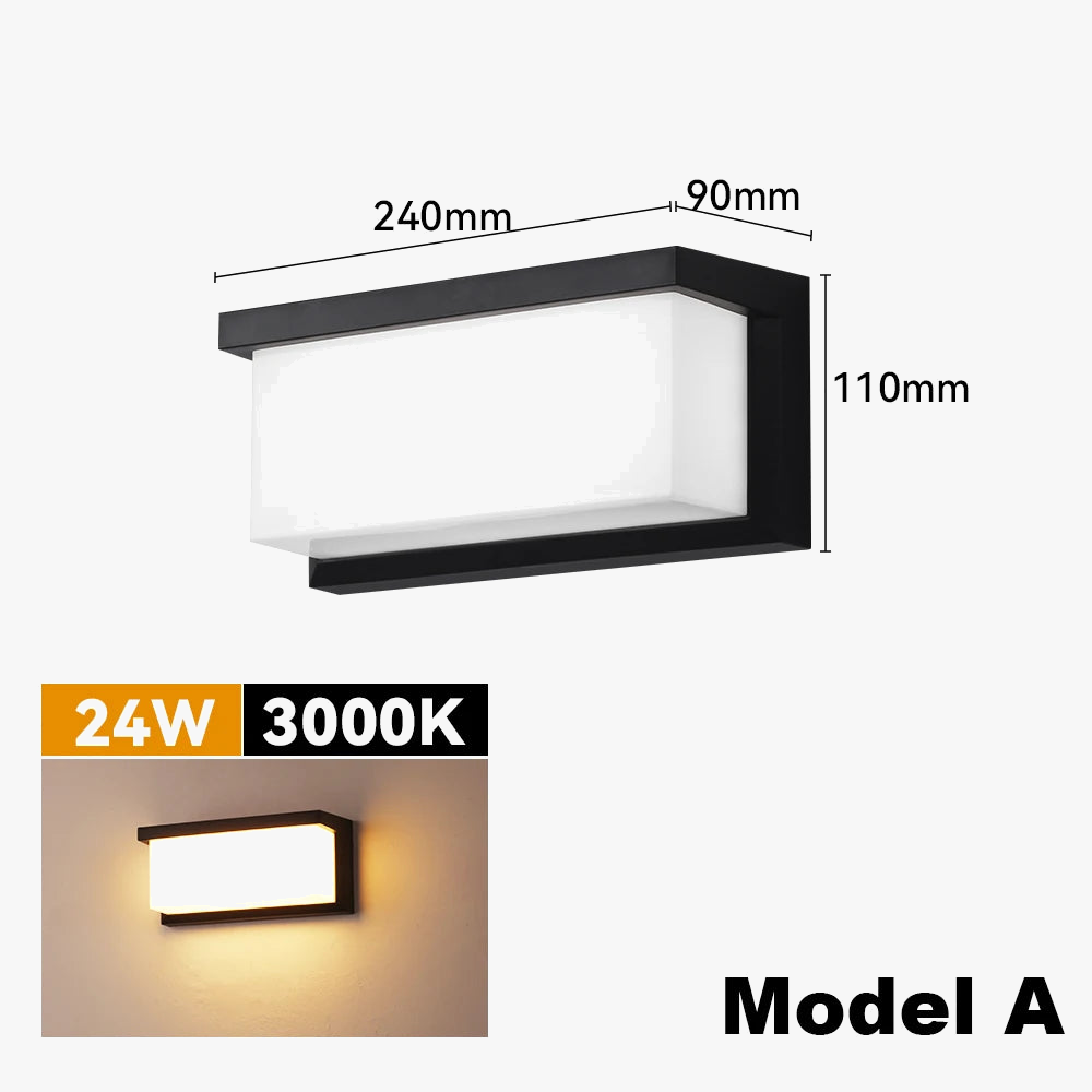 Applique murale — Extérieure LED étanche pour éclairage décoratif