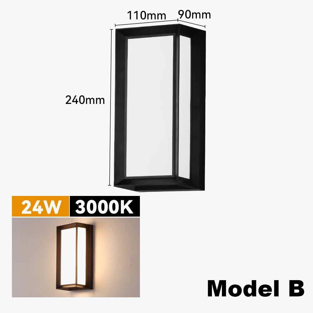 Applique murale — Extérieure LED étanche pour éclairage décoratif