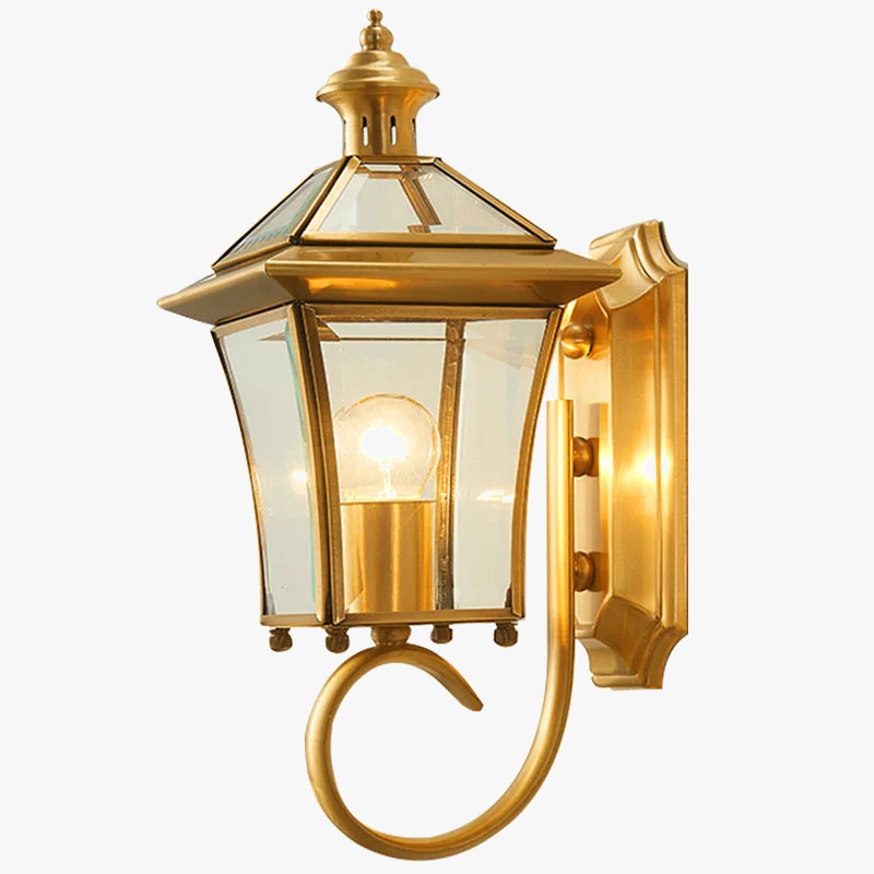 Applique murale — Extérieure moderne en cuivre pour décoration et éclairage
