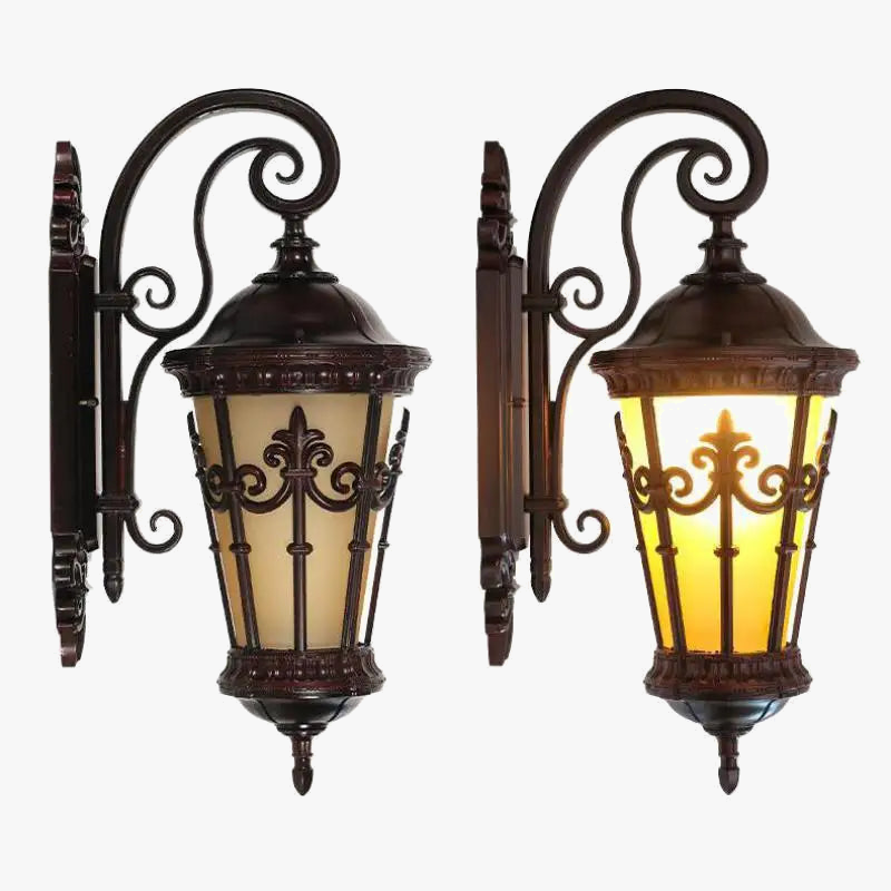 Applique murale — Extérieure rétro européenne étanche pour jardin et balcon