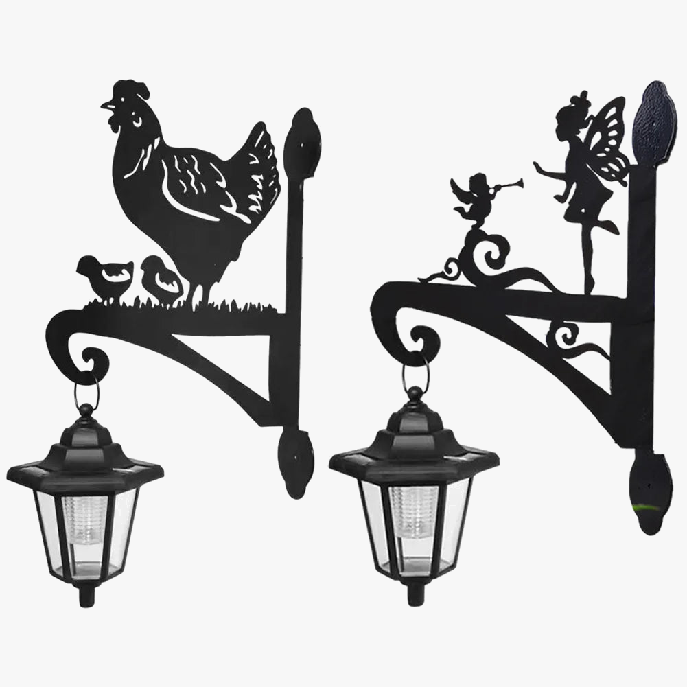 Applique murale — Extérieure solaire pour jardin et oiseaux