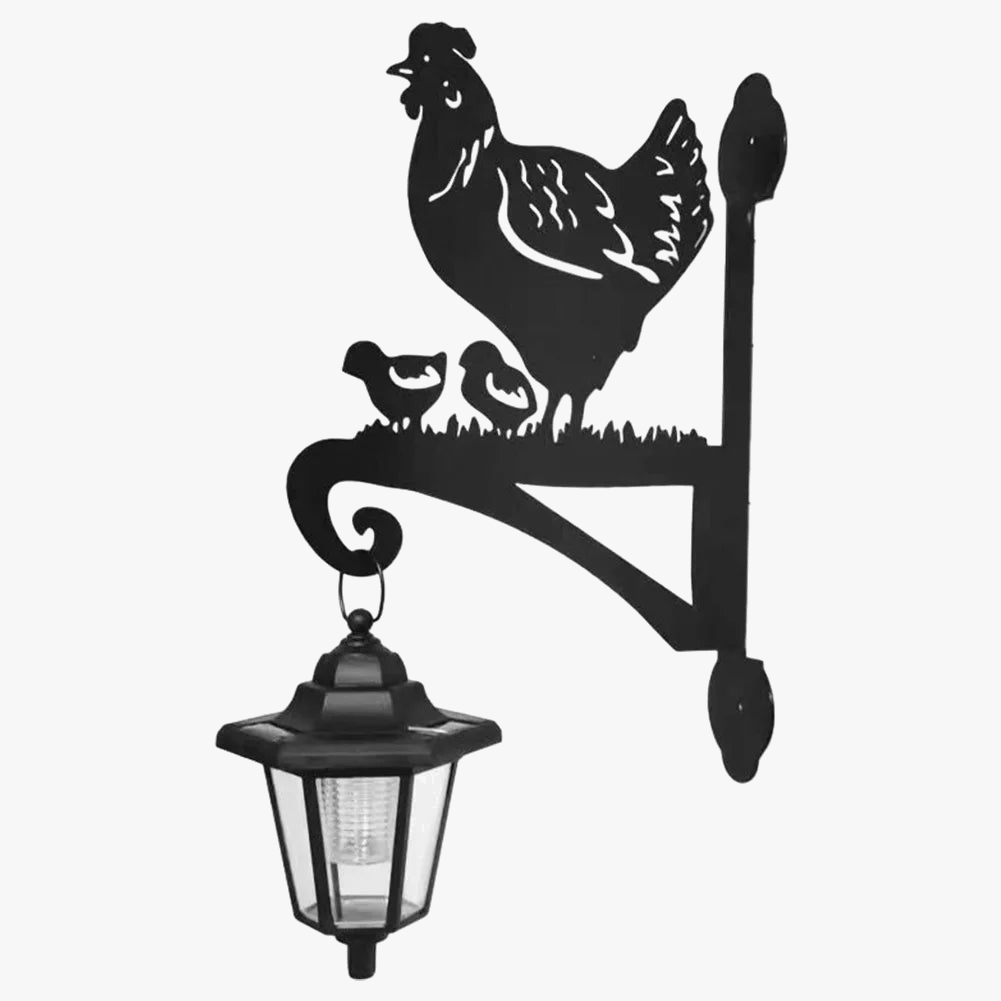 Applique murale — Extérieure solaire pour jardin et oiseaux