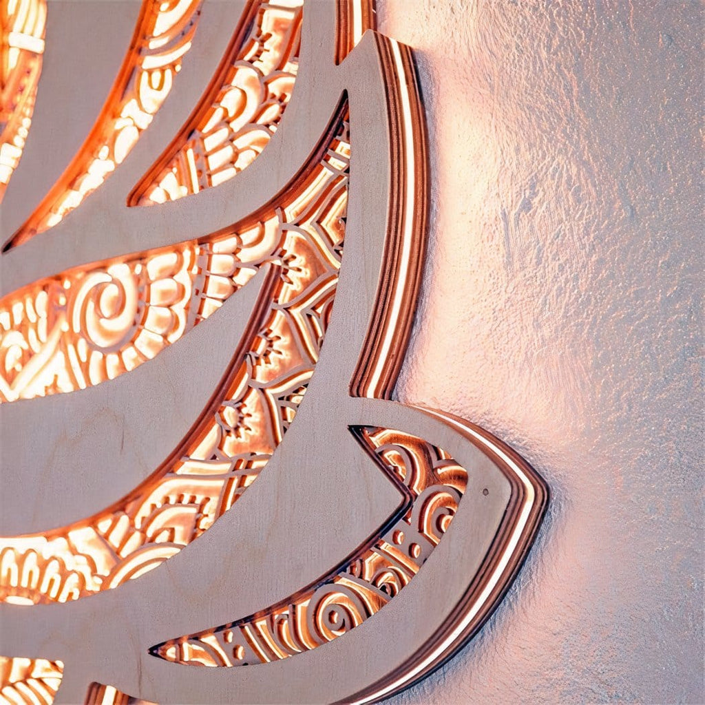 Applique murale fleur de lotus mandala – Séliane Dune