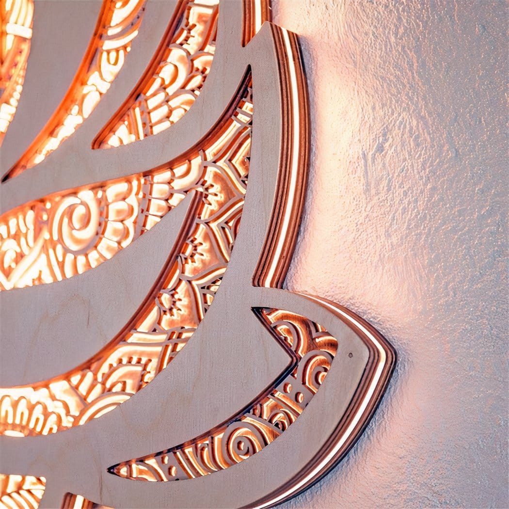 Applique murale fleur de lotus mandala – Séliane Dune
