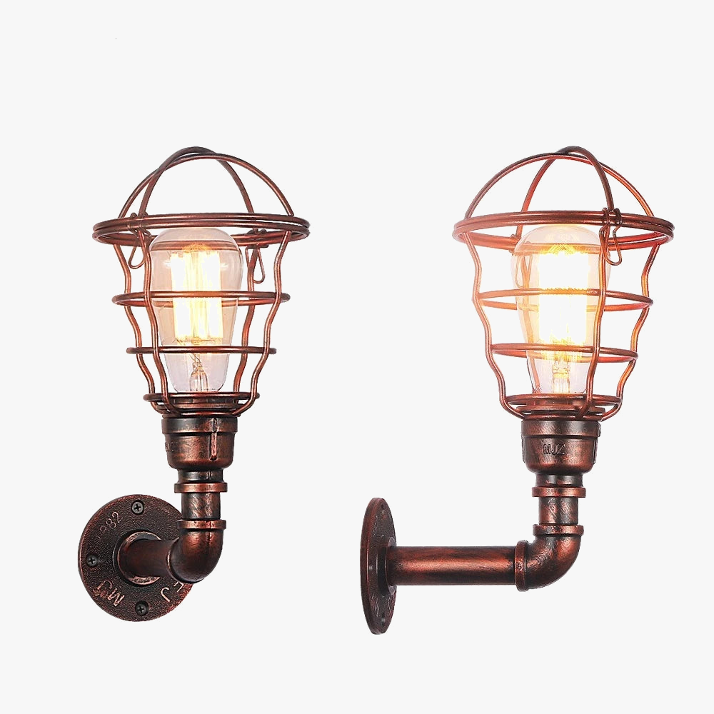 Applique murale — Industrielle vintage en conduite d'eau pour éclairage intérieur
