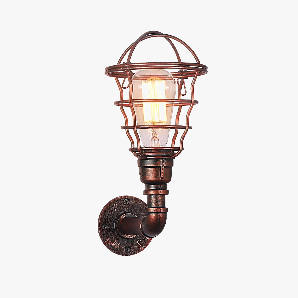 Applique murale — Industrielle vintage en conduite d'eau pour éclairage intérieur