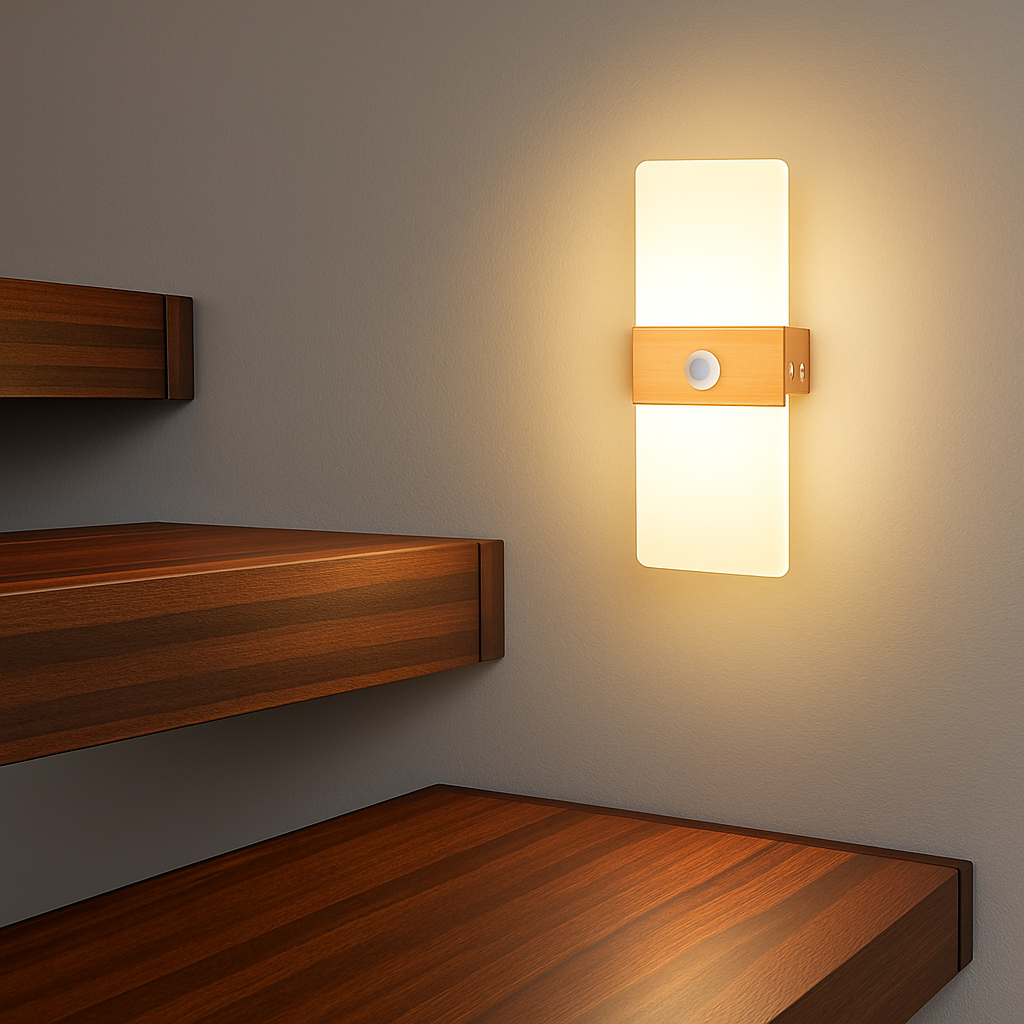 applique murale led avec détecteur de mouvement pour éclairage intérieur