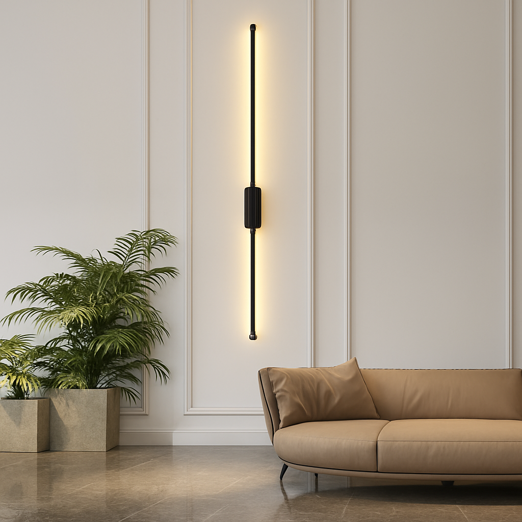 Applique murale — LED d'intérieur en or et noir