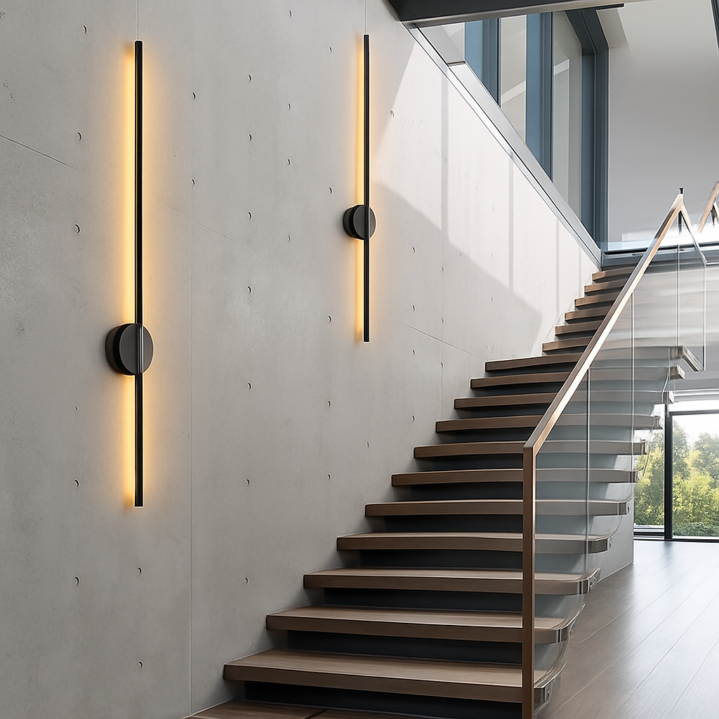 Applique murale — LED d'intérieur en or et noir