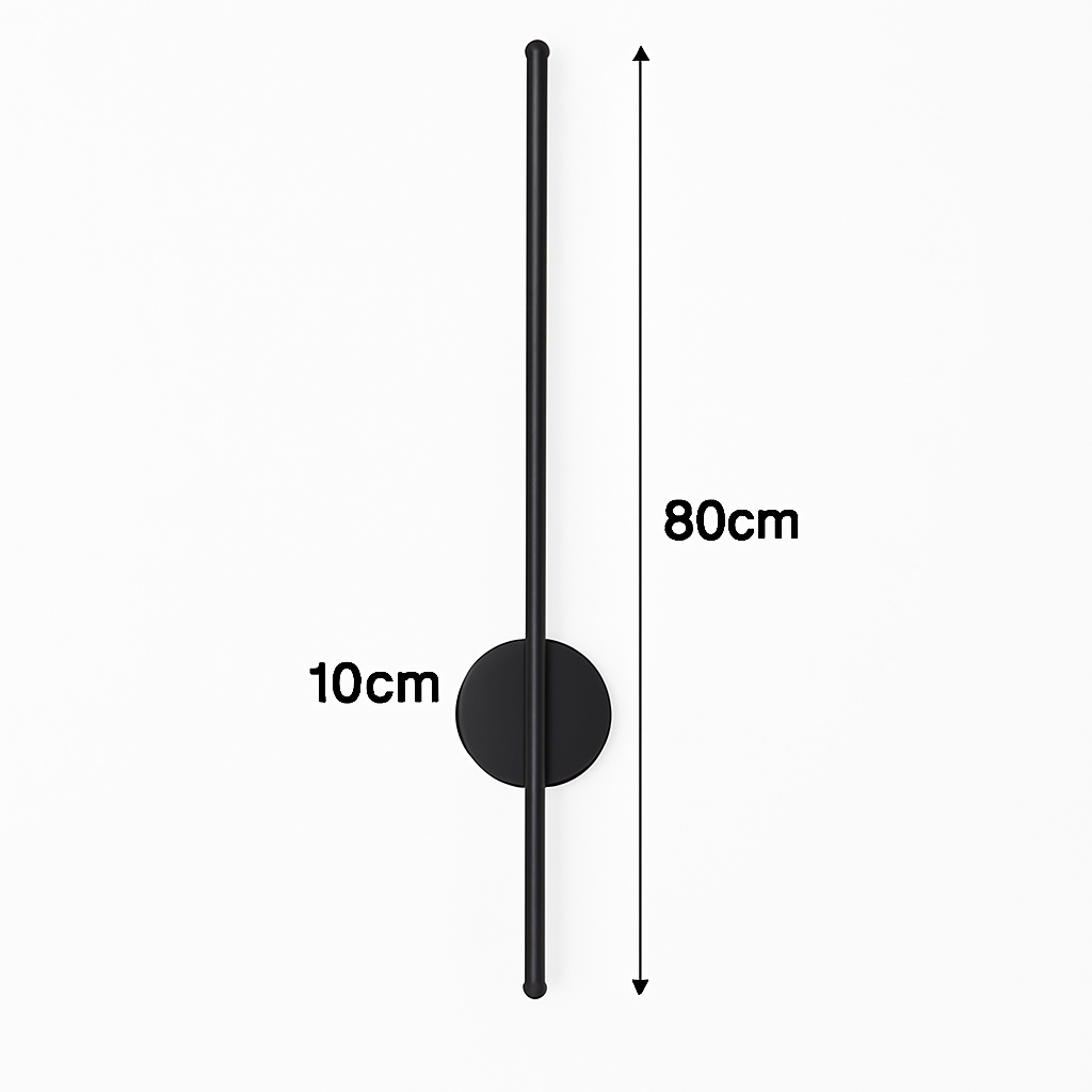 Applique murale — LED d'intérieur en or et noir