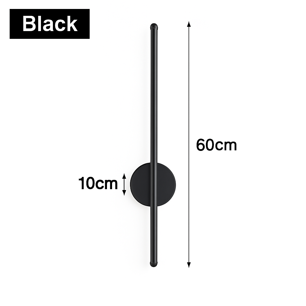 Applique murale — LED d'intérieur en or et noir