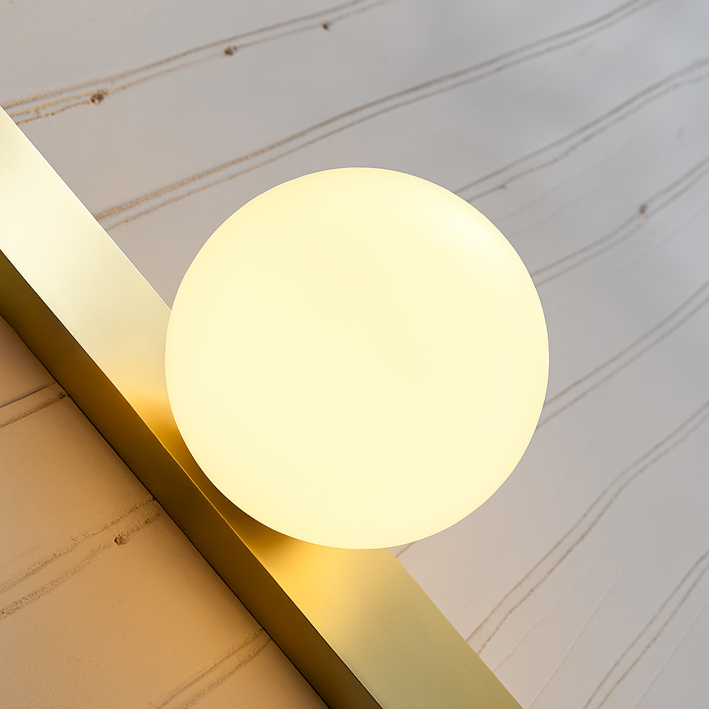 Applique murale à led design minimaliste en verre pour intérieur Bérénice Saison - Une Présence Sobre et Élégante
