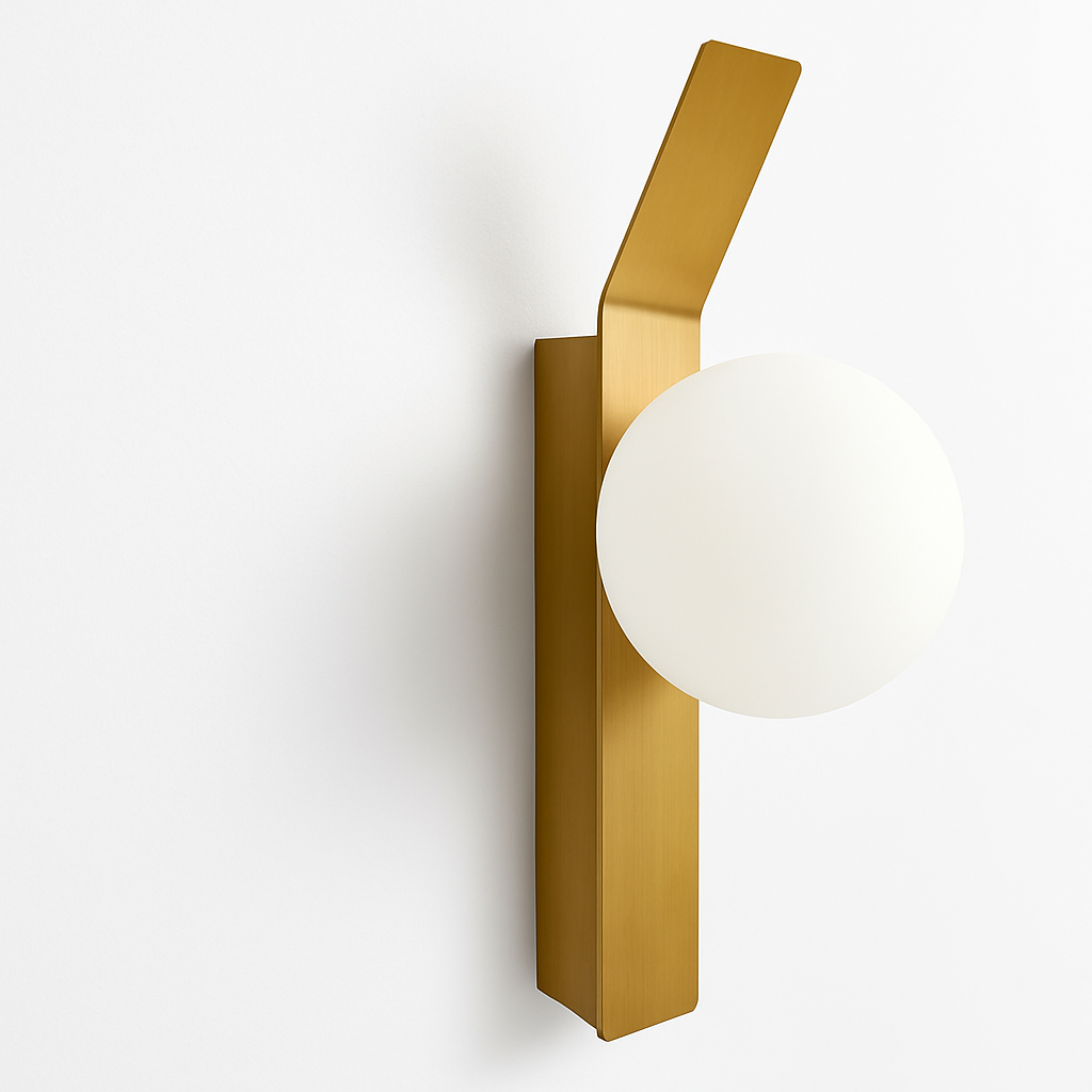 Applique murale à led design minimaliste en verre pour intérieur Bérénice Saison - Une Présence Sobre et Élégante