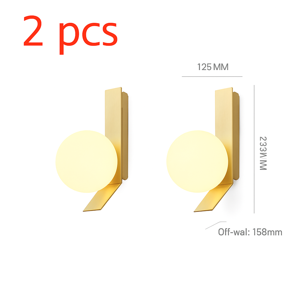 Applique murale à led design minimaliste en verre pour intérieur Bérénice Saison - Une Présence Sobre et Élégante