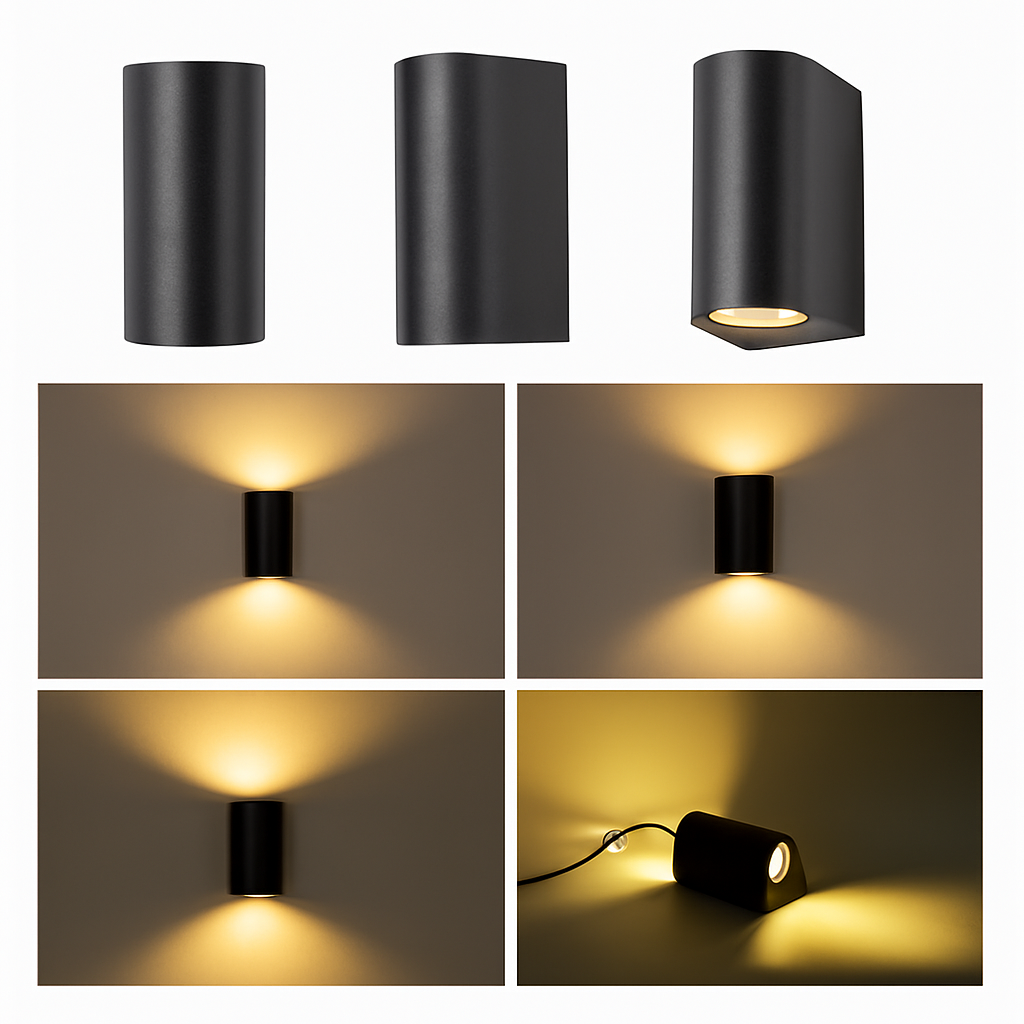 Applique murale — LED en aluminium étanche pour extérieur et intérieur
