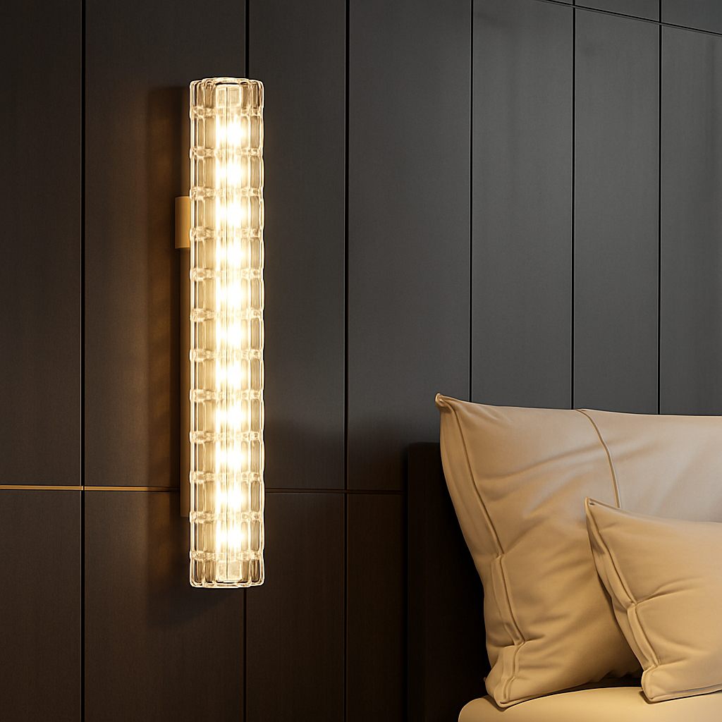 Applique murale led en cristal design nordique pour intérieur moderne Théa Rive - Reflets Étincelants & Décor Élégant