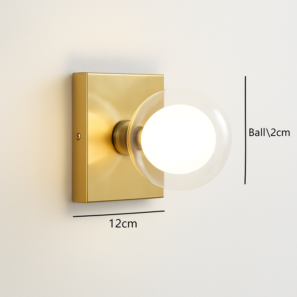 Applique murale led en verre design moderne pour intérieur Zéphyr Onde - Reflets Subtils & Décor Raffiné