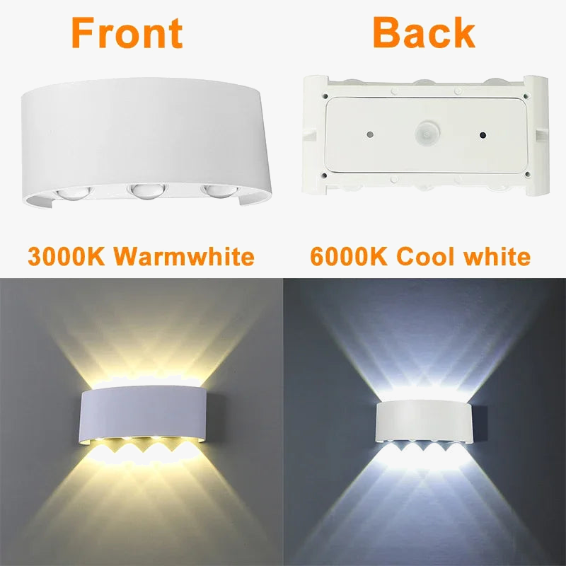 Applique murale — LED extérieur étanche aluminium haut bas zbw0010