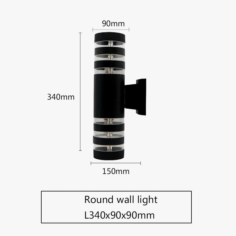 Applique murale — LED extérieure design rond ou carré