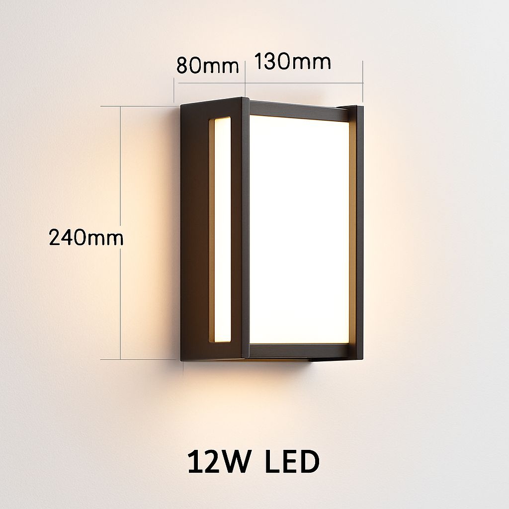 Applique murale — LED extérieure en aluminium imperméable et décorative