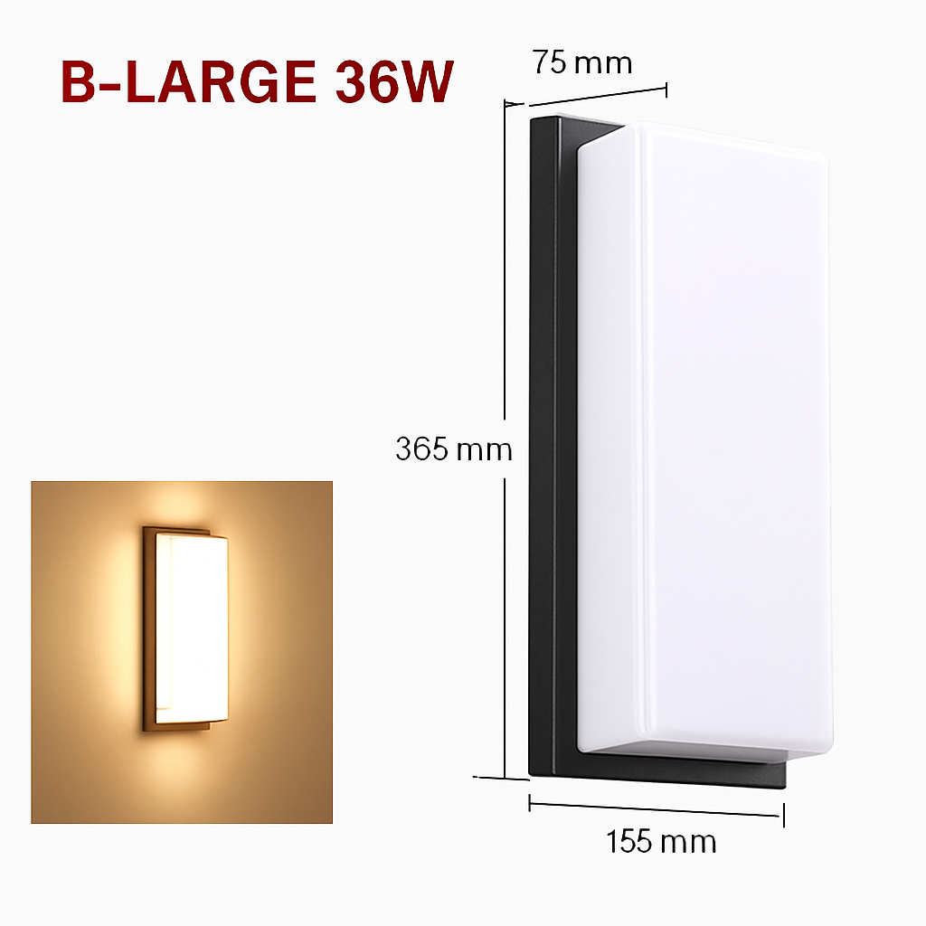 Applique murale — LED extérieure en aluminium imperméable et décorative
