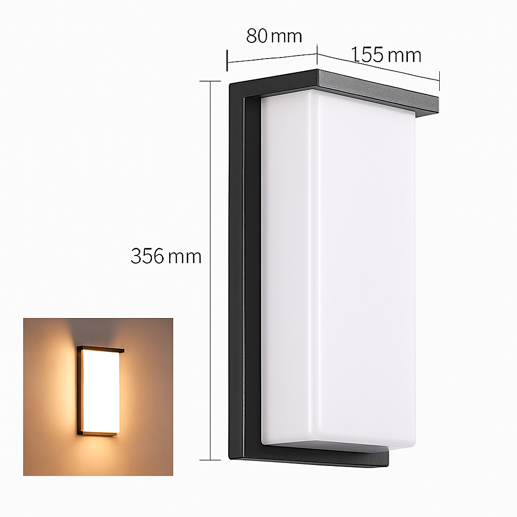 Applique murale — LED extérieure en aluminium imperméable et décorative