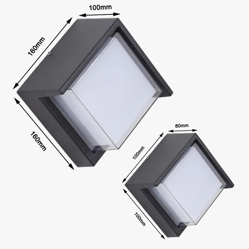 Abat-jour — LED extérieure intelligente double abat-jour en acrylique