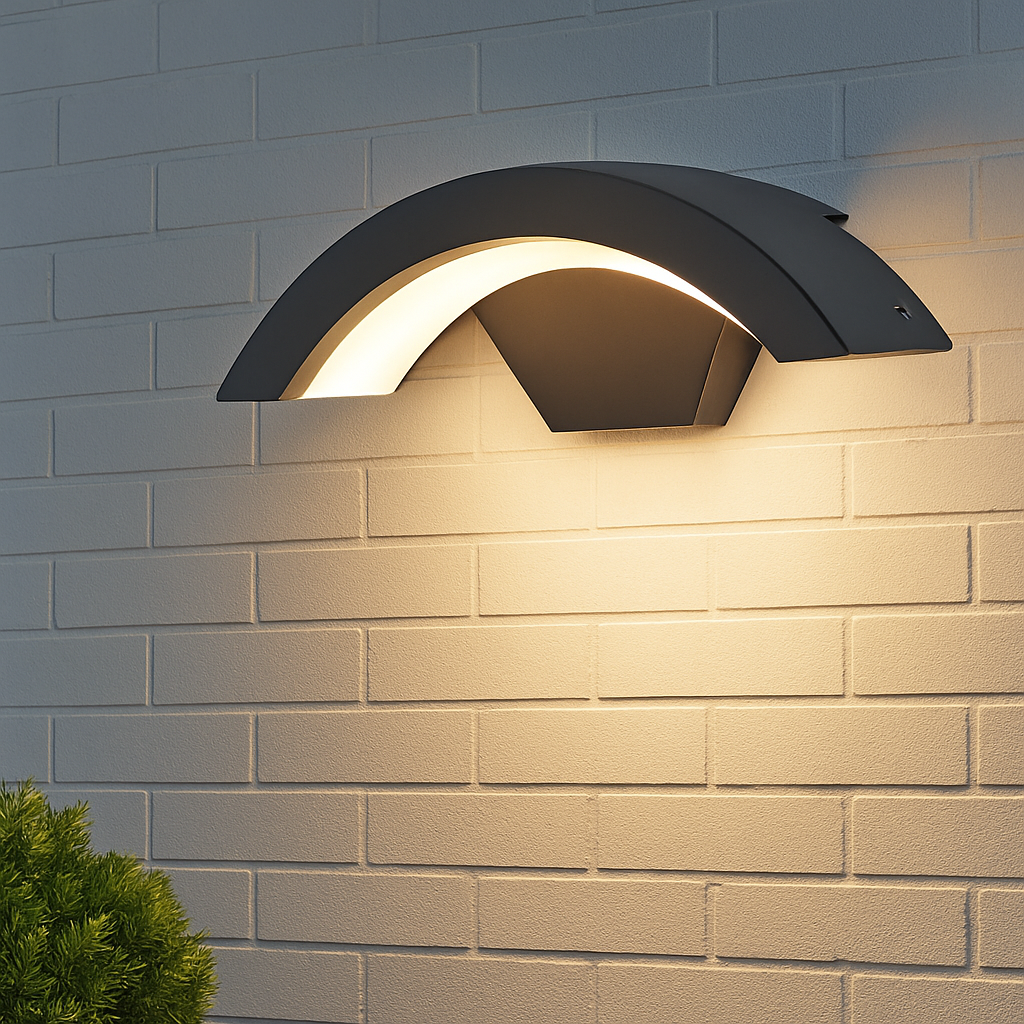 Applique murale — LED extérieure étanche en forme de lune créative
