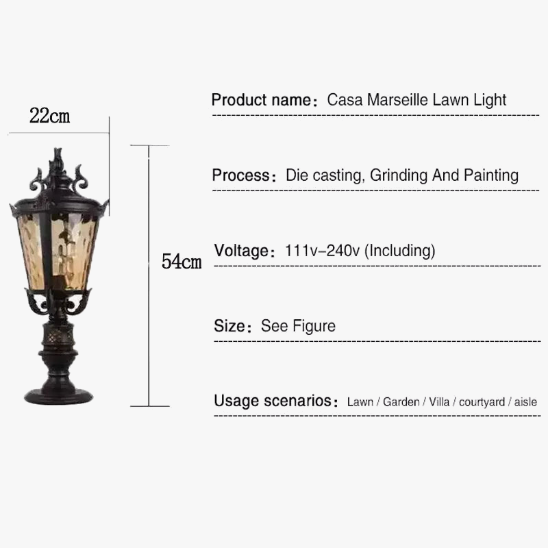 Applique murale — LED extérieure étanche style européen américain