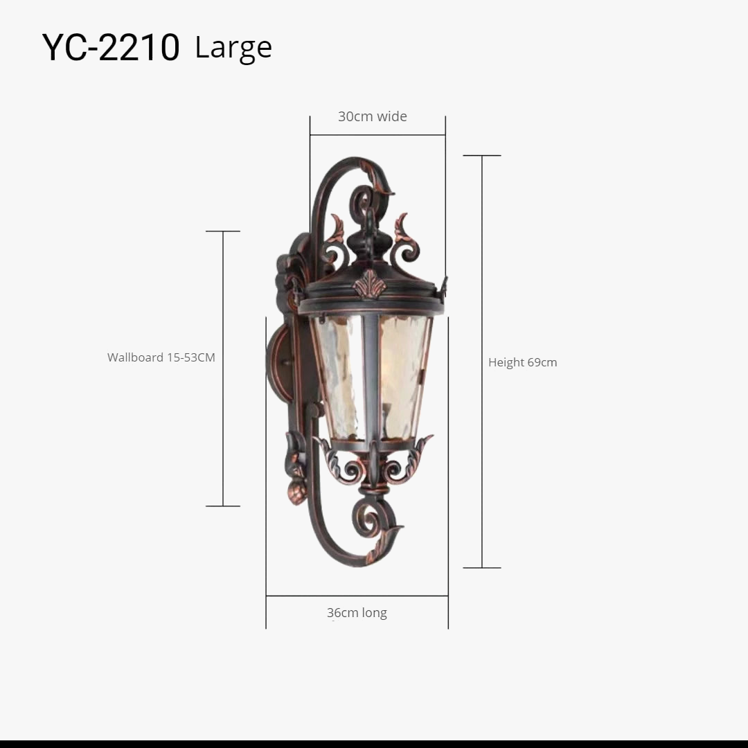 Applique murale — LED extérieure étanche style européen américain