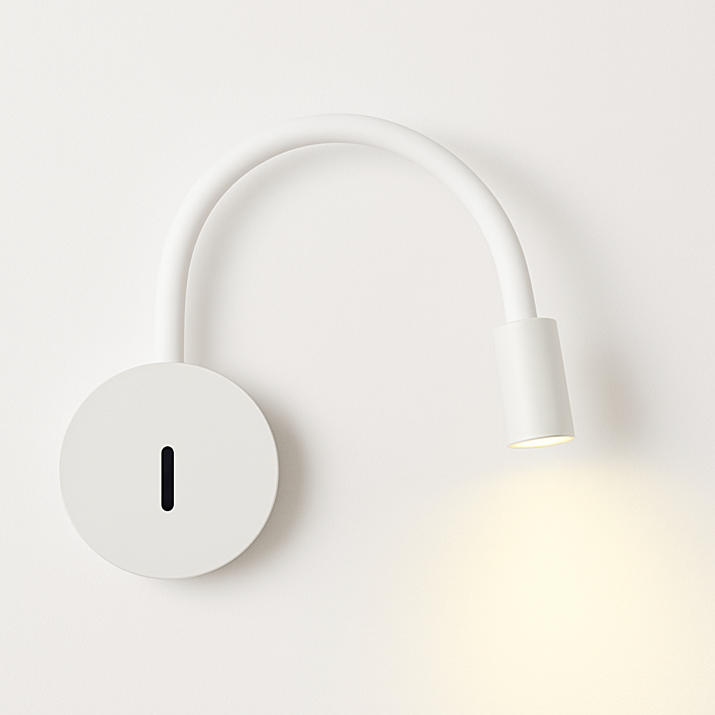 Applique murale led flexible avec interrupteur pour intérieur Éléa Lisière en Aluminium - Une Présence Décorative Affirmée