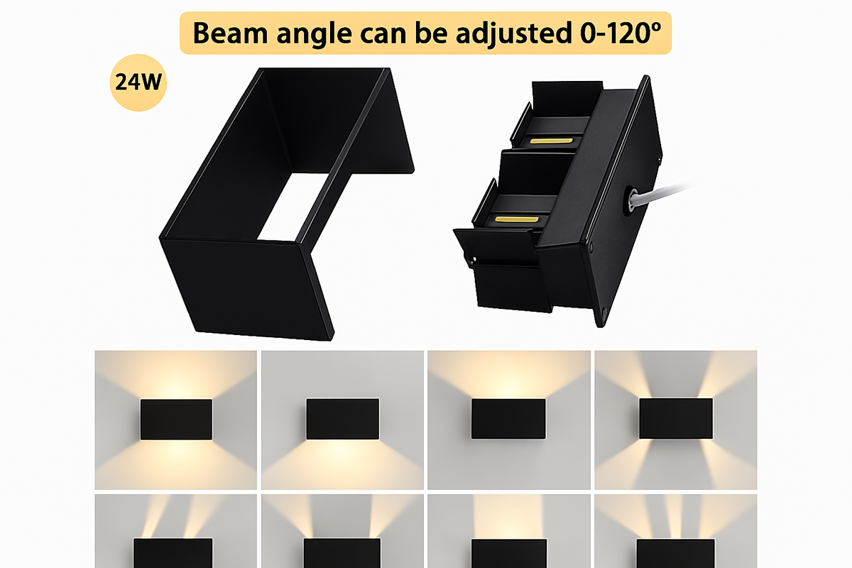 Applique murale — LED haut et bas étanche IP65
