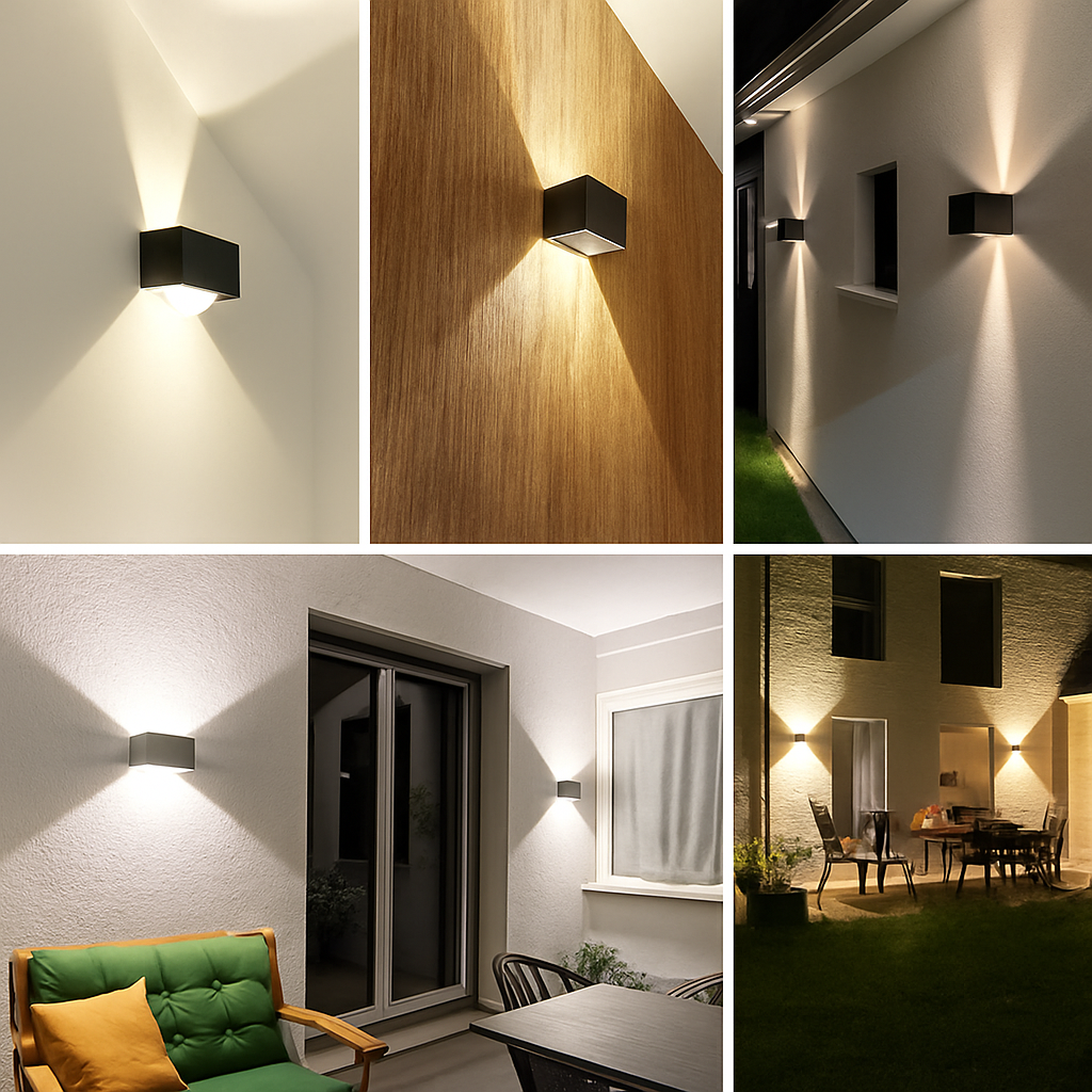 Applique murale — LED haut et bas étanche IP65