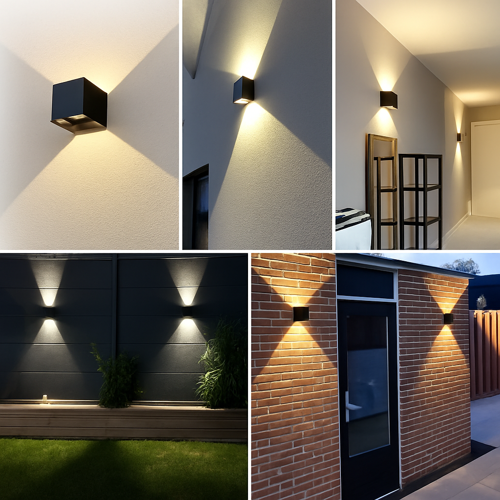Applique murale — LED haut et bas étanche IP65