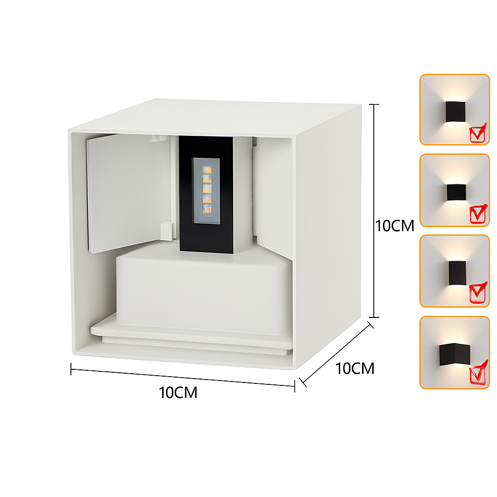 Applique murale — LED haut et bas étanche IP65