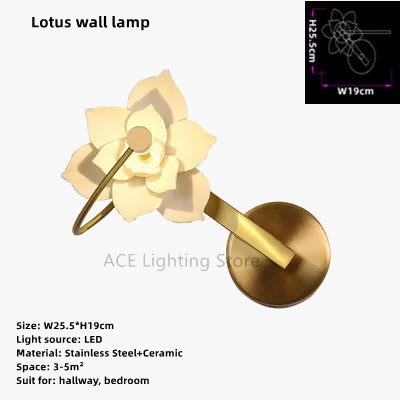 Applique murale à led lotus pour décoration intérieure moderne Isaline Élan en Céramique - Matière Délicate & Présence Singulière