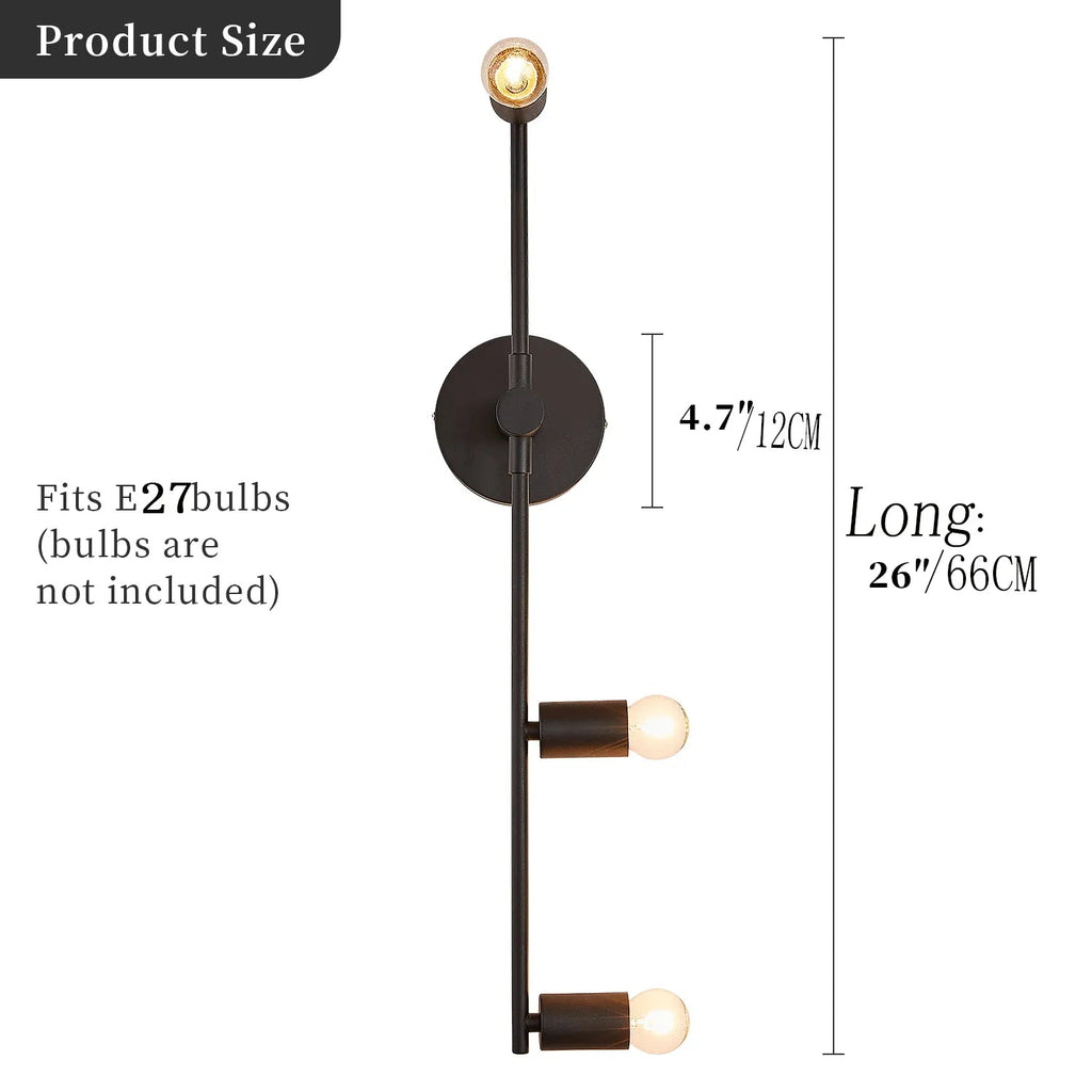 Applique murale led maison intérieur éclairage fond ampoule e27 Ysé Poème en Métal - Caractère & Élégance dans le Décor