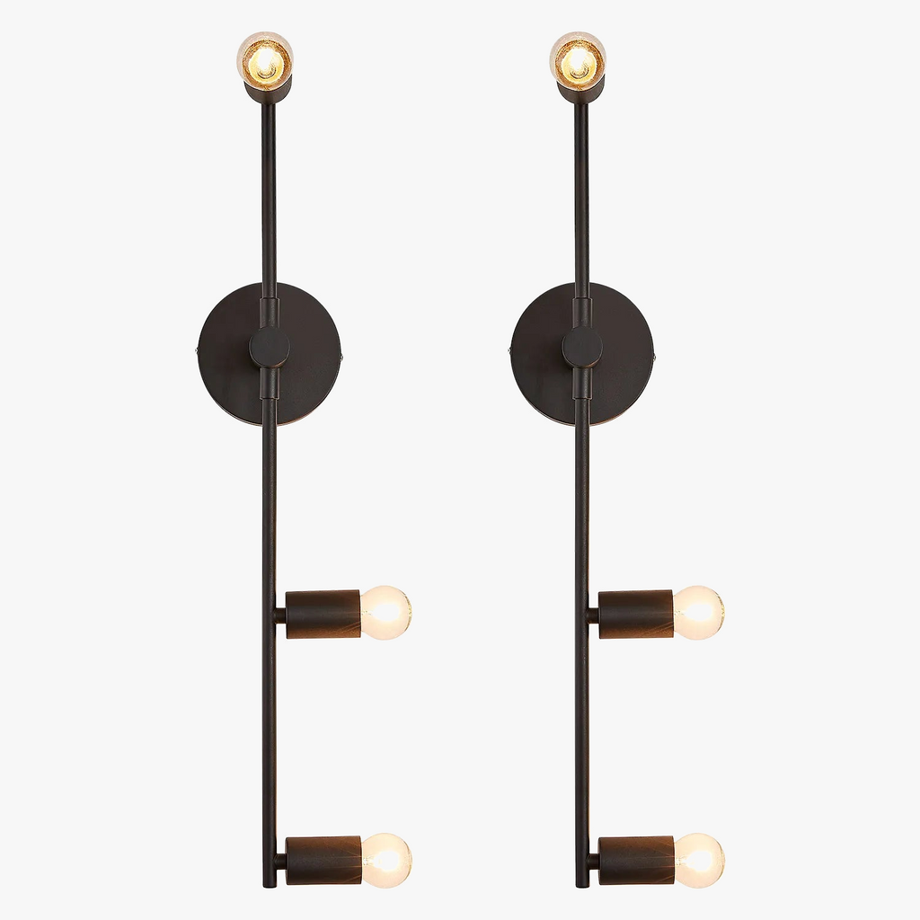Applique murale led maison intérieur éclairage fond ampoule e27 Ysé Poème en Métal - Caractère & Élégance dans le Décor