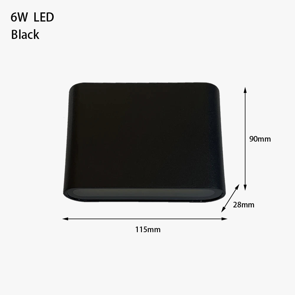 Applique murale — LED moderne étanche luminaire décoratif intérieur extérieur aluminium
