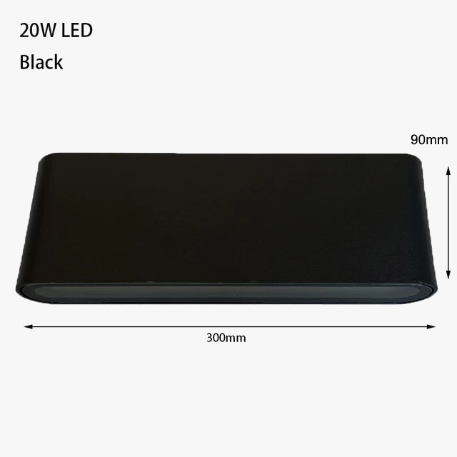 Applique murale — LED moderne étanche luminaire décoratif intérieur extérieur aluminium