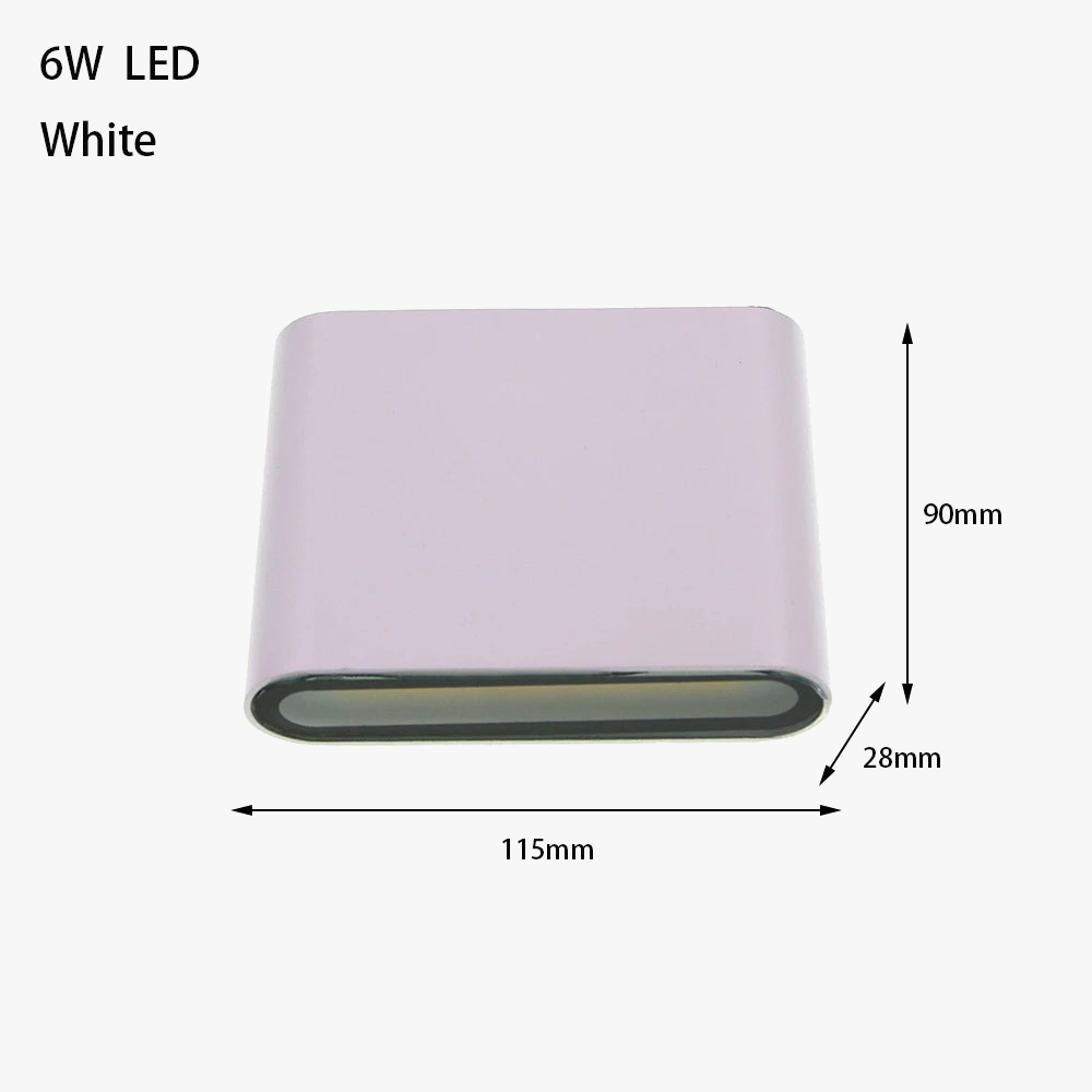 Applique murale — LED moderne étanche luminaire décoratif intérieur extérieur aluminium