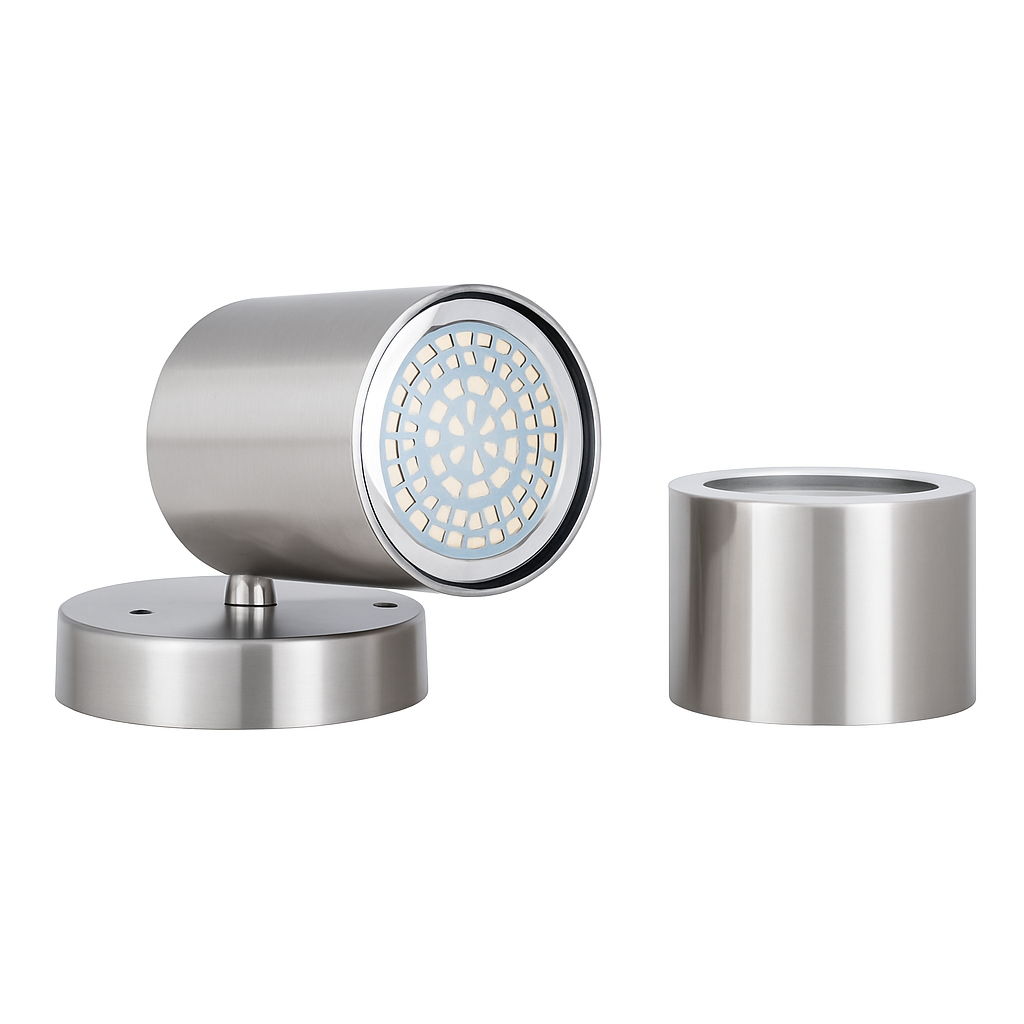 Applique murale — LED réglable en acier inoxydable pour extérieur et intérieur
