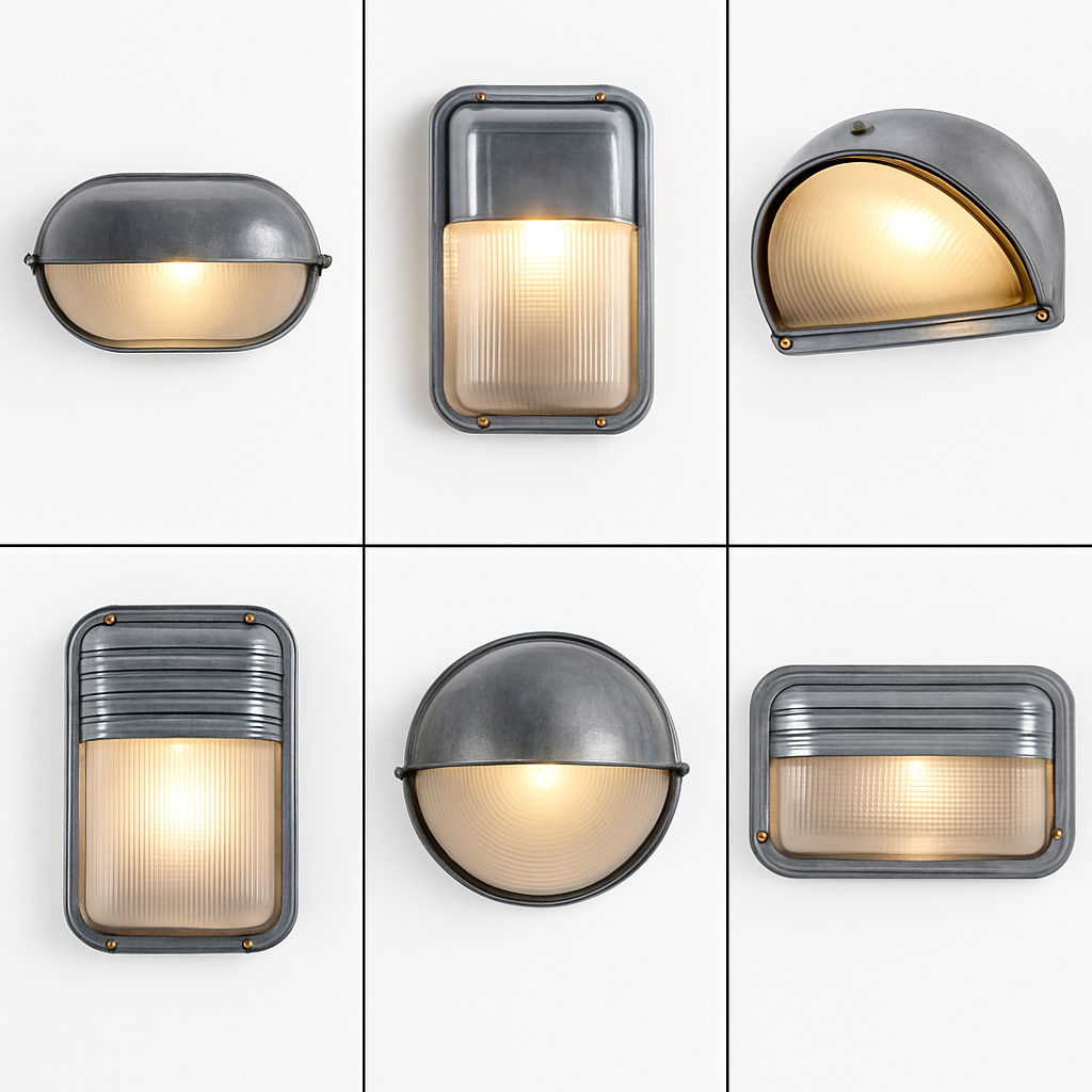 Applique murale — LED rétro extérieure E27 industrielle Vintage IP65 étanche en verre
