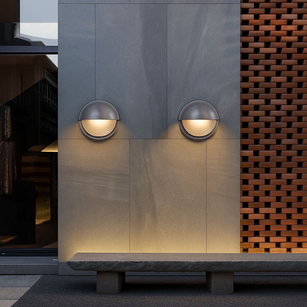 Applique murale — LED rétro extérieure E27 industrielle Vintage IP65 étanche en verre