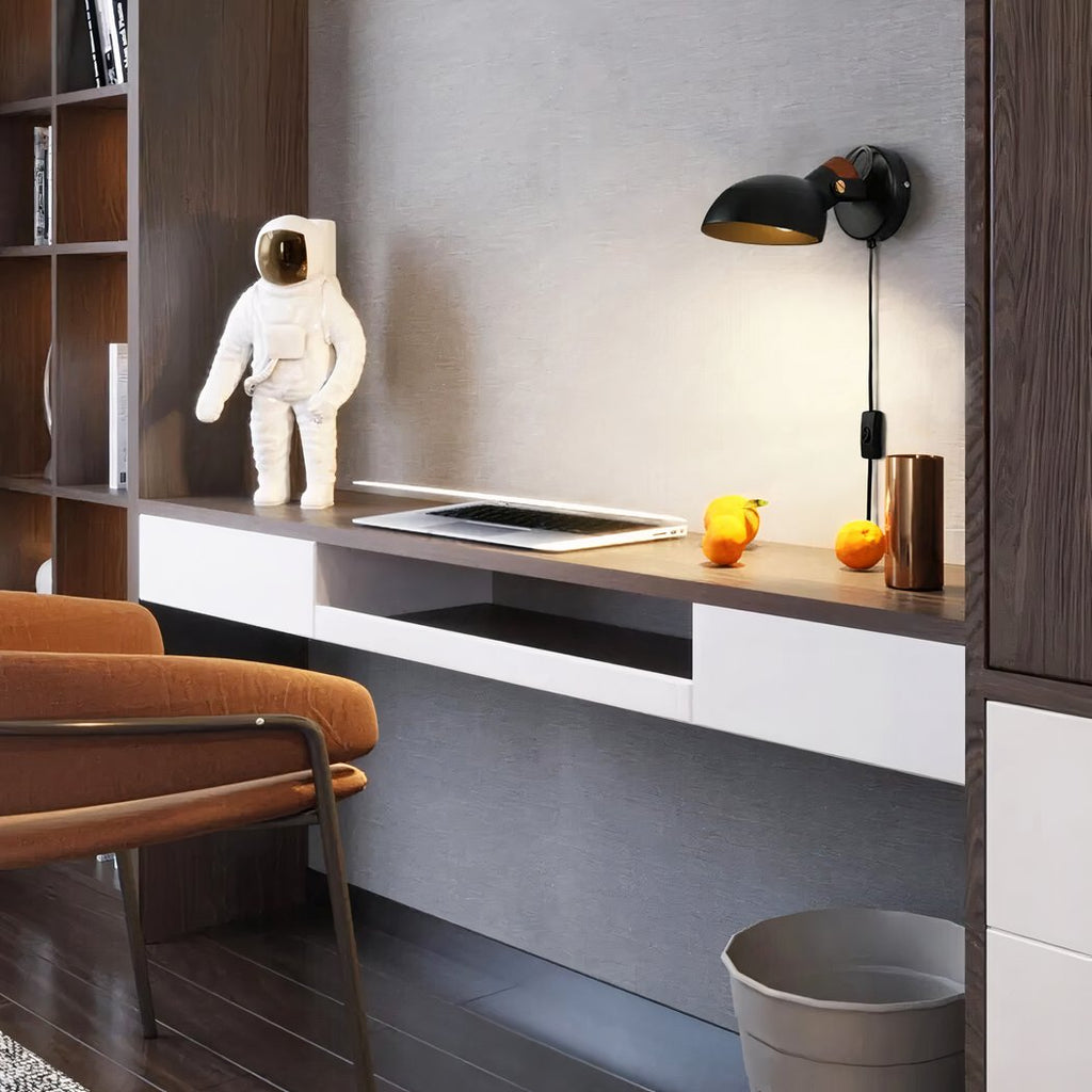 Applique murale — LED rotative de style nordique en aluminium