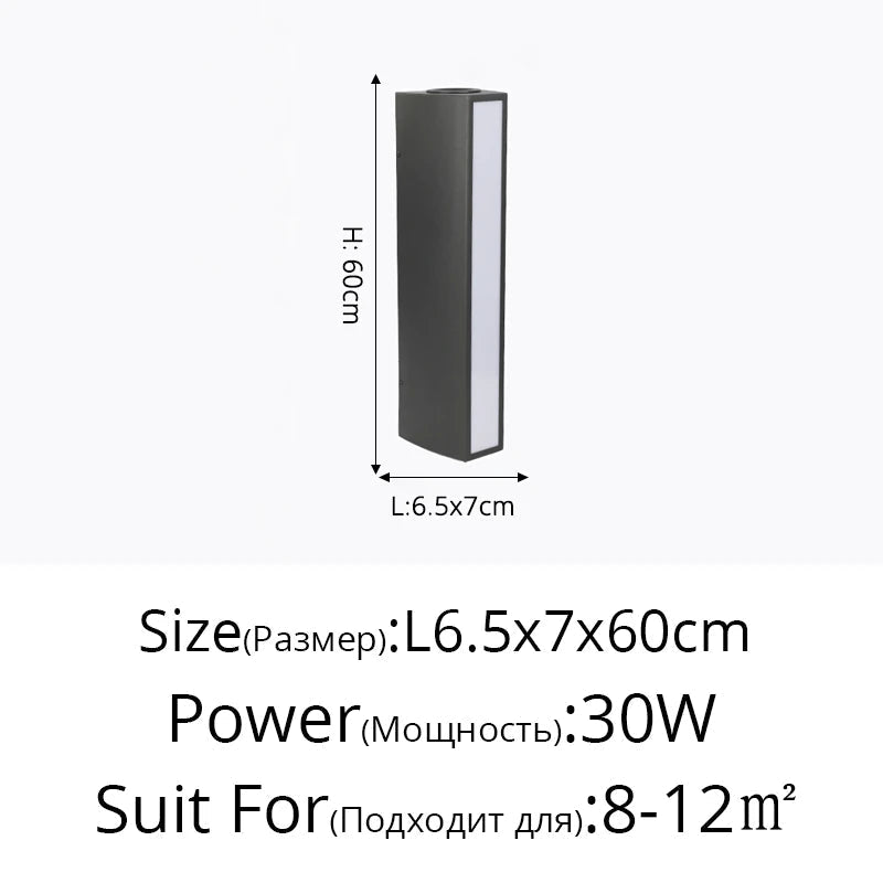 Applique murale — LED étanche design moderne pour intérieur et extérieur